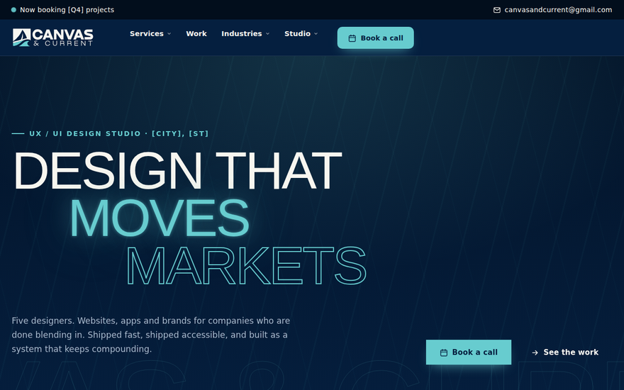 C · Riptide homepage at 1280