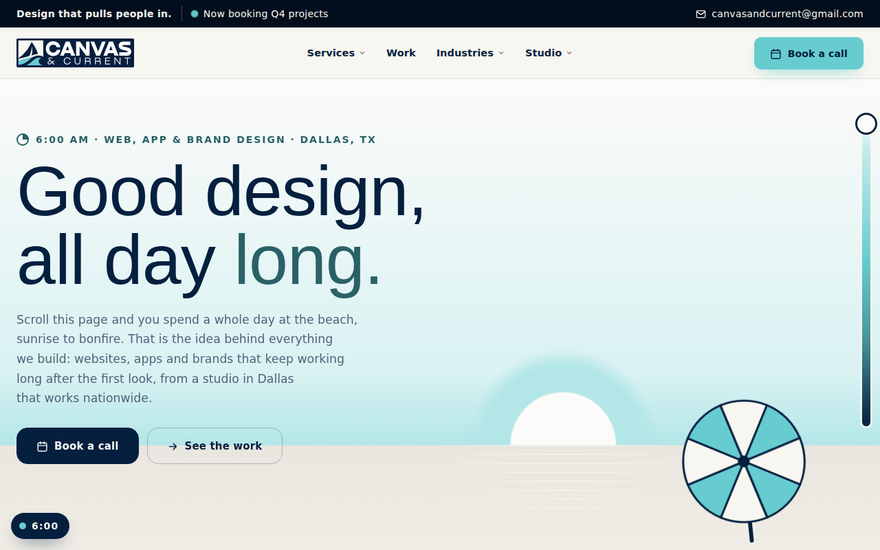 G · Day Trip homepage at 1280